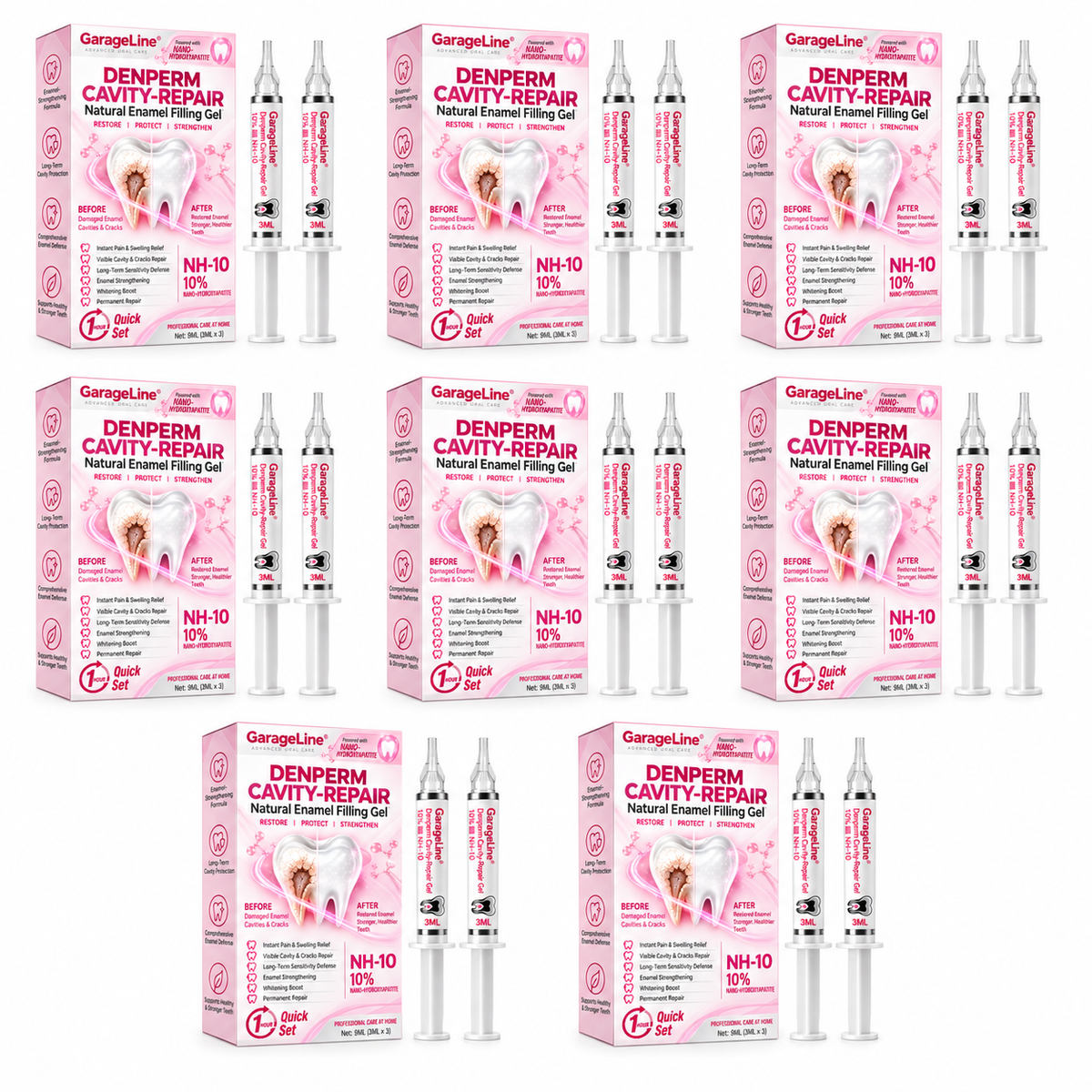 šŗšøGarageLineĀ® DenPerm Cavity-Repair Natural Enamel Filling Gel