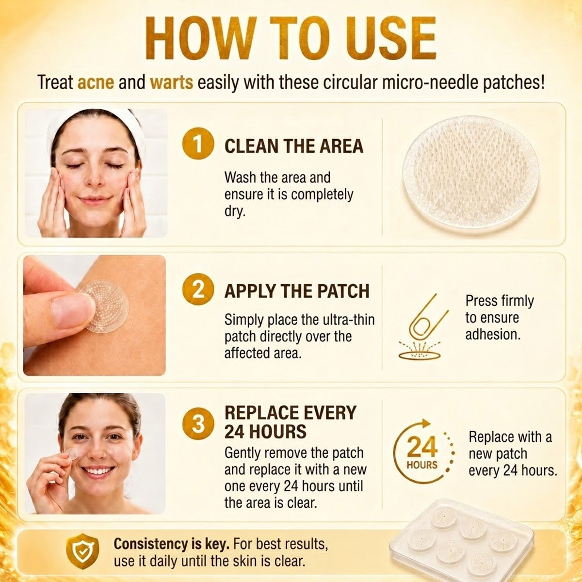 👩‍⚕️🎉 Official Flagship Store | CureVivo® 🐝 Microneedle Patch with Bee Venom (for warts, age spots, and blemishes)