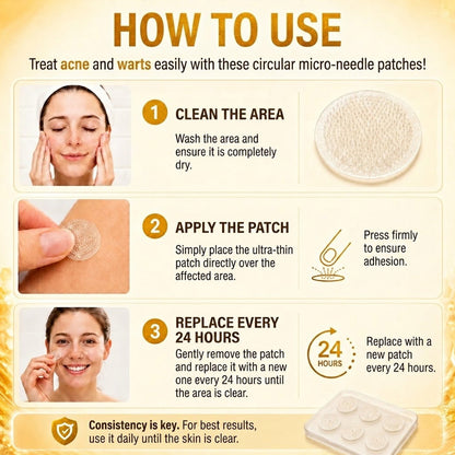 👩‍⚕️🎉 Official Flagship Store | CureVivo® 🐝 Microneedle Patch with Bee Venom (for warts, age spots, and blemishes)