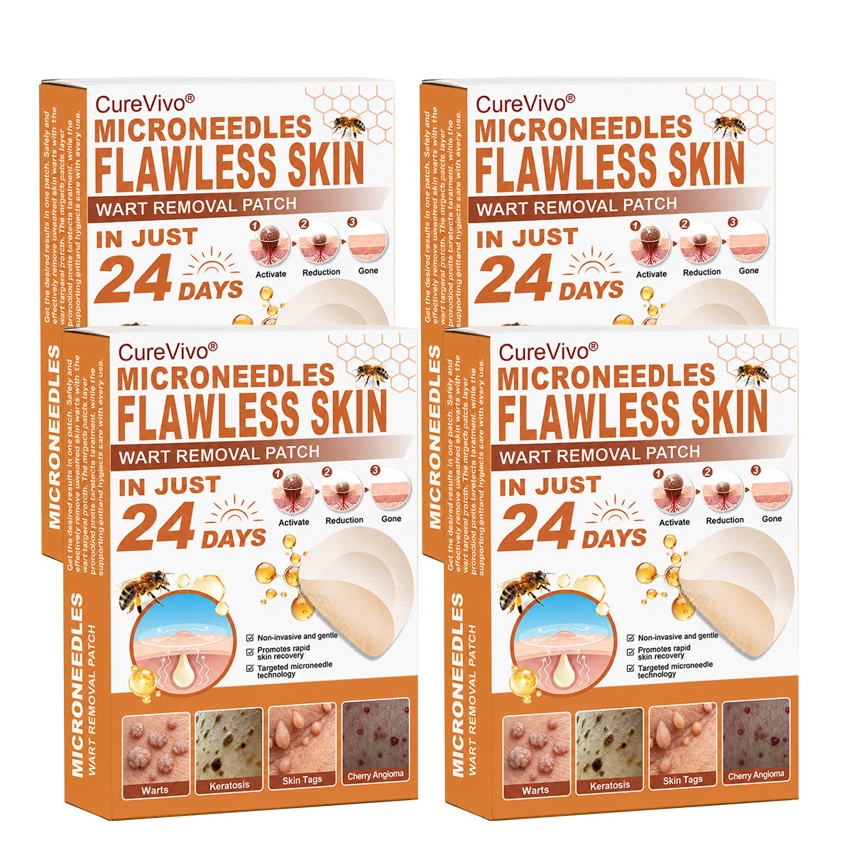 👩‍⚕️🎉 Official Flagship Store | CureVivo® 🐝 Microneedle Patch with Bee Venom (for warts, age spots, and blemishes)