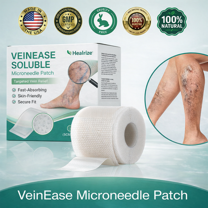 🇺🇸👨‍⚕️✅𝐇𝐞𝐚𝐥𝐫𝐢𝐳𝐞® VenoEase Soluble Microneedle Patch⚡Instant Relief, Long-Term Results ⚡
